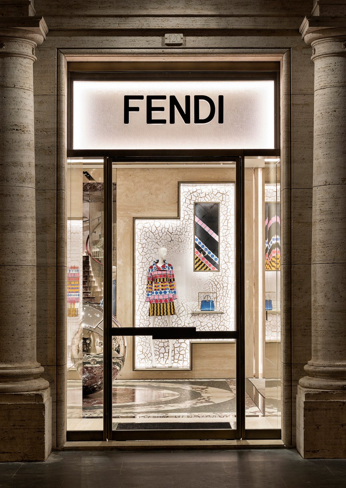 Fendi on X: Palazzo Fendi in Rome is alight with a mix of futuristic and  tropical elements, inspired by the #FendiSS18 collection. Discover more in  boutique.  / X